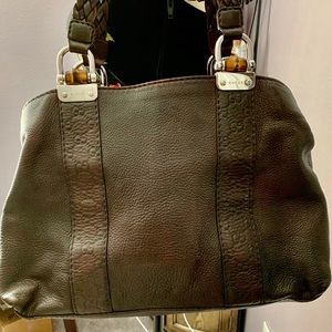 Gucci Bamboo Hobo brown bag in genuine leather.